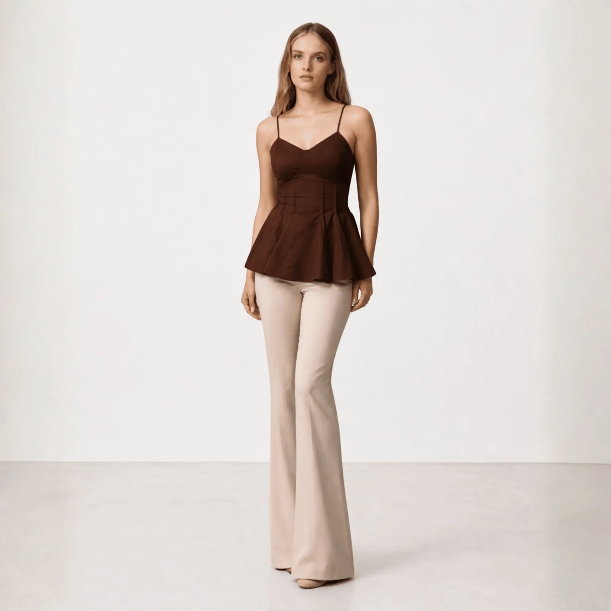 Corset Peplum Top