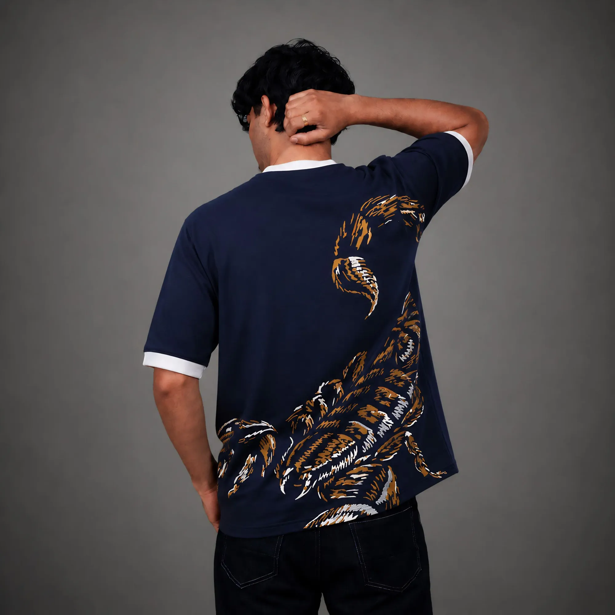 Night Fang Oversized Tee — alternate view