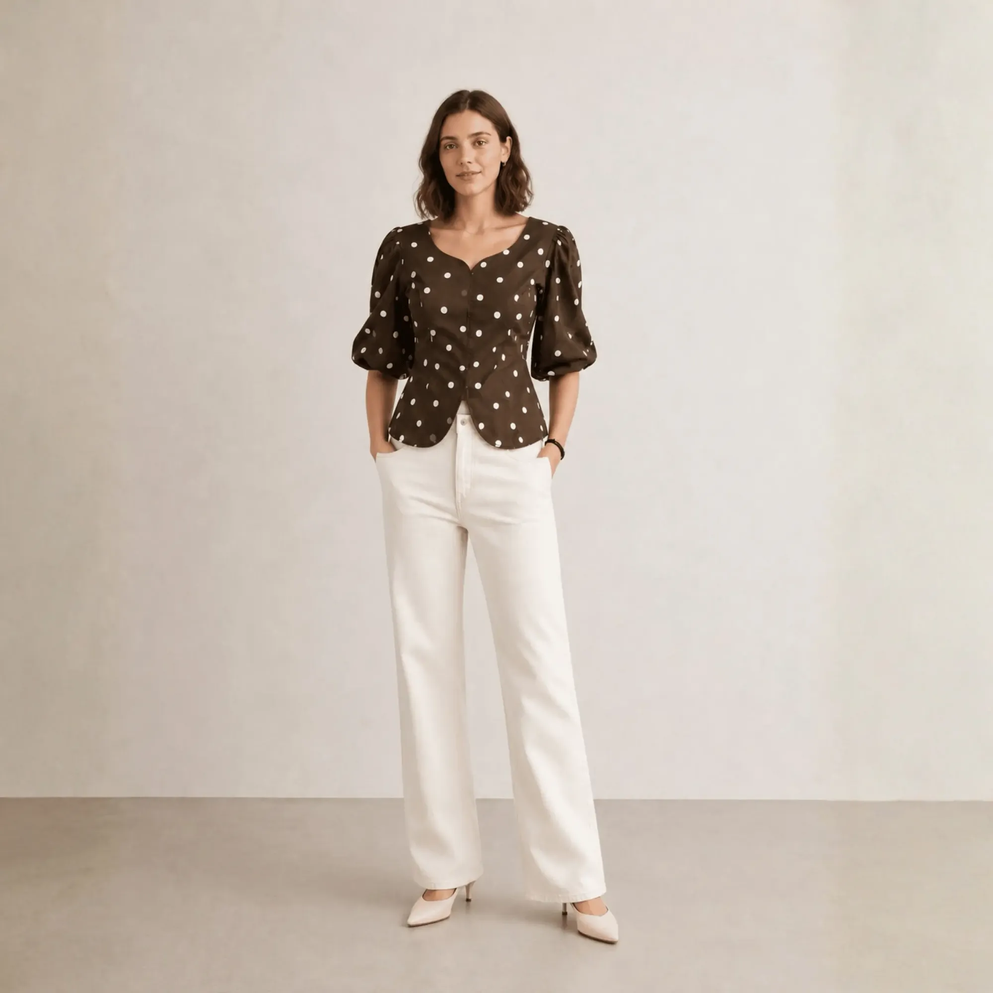 Vintage Polka Top